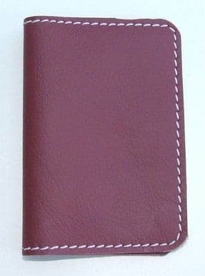 Real Leather card holder ~ Burgandy