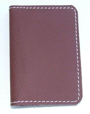 Real Leather card holder ~ Dark Red