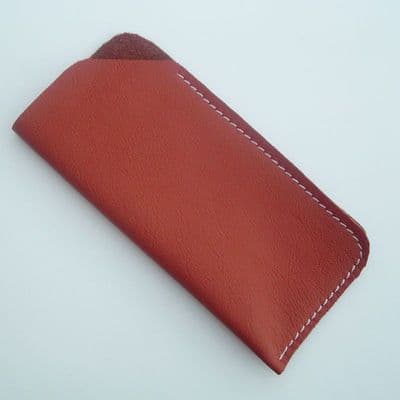 Real Leather glasses case ~~ Burnt Sienna