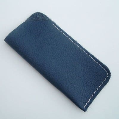 Real Leather glasses case ~~ Navy Blue