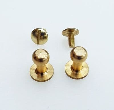 Sam Browne Studs - Large- Brass