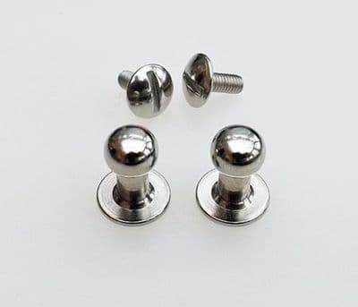 Sam Browne Studs - Large- Nickel Plated
