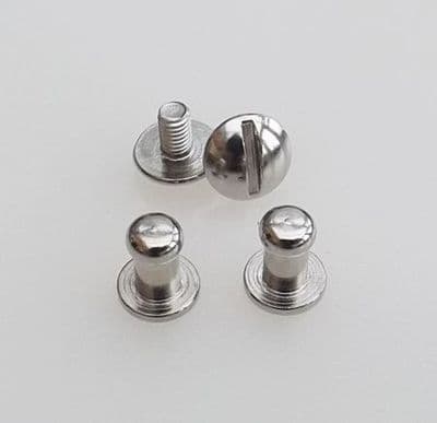 Sam Browne Studs -Slim - Nickel Plated