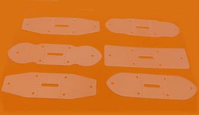 Set of Belt Tab Templates- 25mm