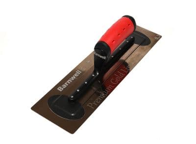 Barnwell 14'' Premium FLEXI Gold Plastering Trowel - Rubber Handle
