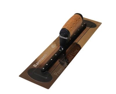 Barnwell 16'' Premium FLEXI Gold Plastering Trowel - Cork Handle