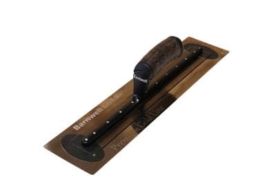 Barnwell 18'' Premium FLEXI Gold Plastering Trowel - Leather Handle