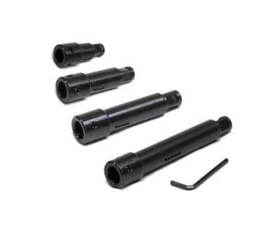 Barnwell 4pc Long Mag Drill Weldon Bit Cutter Extension Bar Arbor Set 20mm 75mm 100mm 150mm