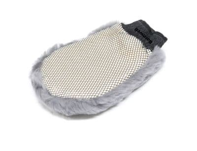 Barnwell Grey Lambswool Wash Mitt with Bug Netting