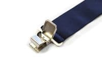Barnwell Navy Trouser Braces Suspenders Heavy Duty Metal Clips 50mm Wide Elastic