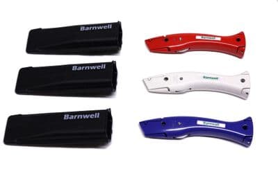 Barnwell Set of 3 Red White Blue Dolphin Knives