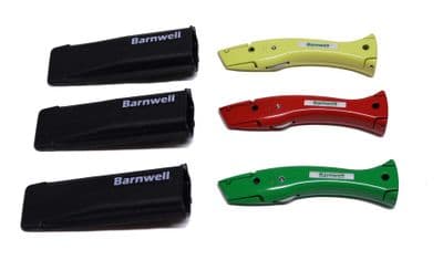 Barnwell Set of 3 Yellow Red Green Dolphin Knives