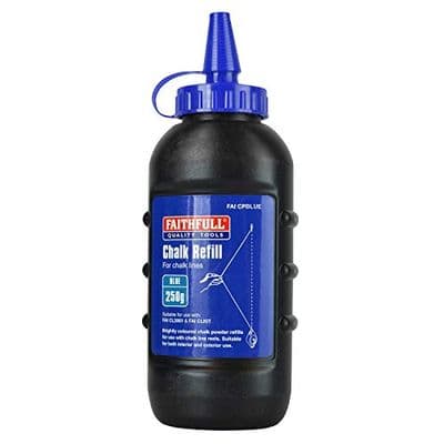 Faithfull FAICPBLUE Builders Chalk Line Powder Refill Blue 250g (8oz)
