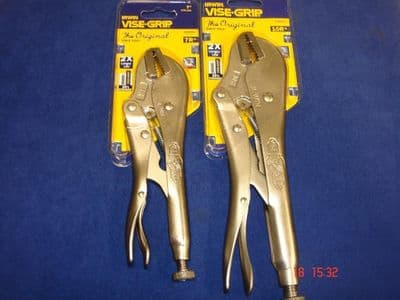 Irwin Vise Grip Straight Jaw Locking Plier Cutter Set ViseGrip Mole Grip 10R 7R
