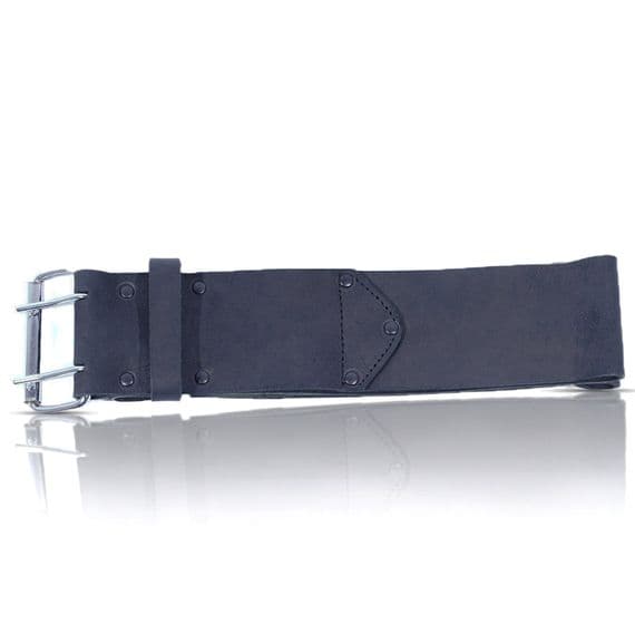 Leathercraft 3'' Wide Tool Belt Oiltan Black Leather for Pouches or Holders