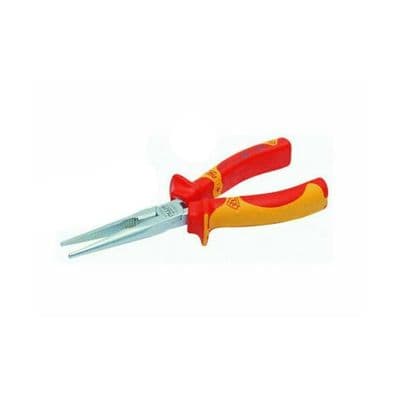 NWS 170mm VDE Long Needle Nose Plier 2K Handle