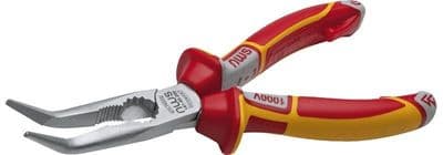 NWS 205mm Tri Bent Long Needle Nose Plier VDE 1000v Electricians Wire Radio