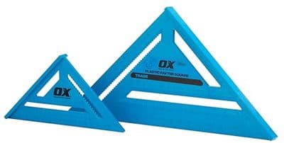OX Tools Trade Roofing Plastic Rafters Square Set -180mm & 300mm