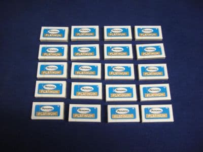 Personna Platinum Super Stainless Steel Double Edged Safety 200 Razor Blades 