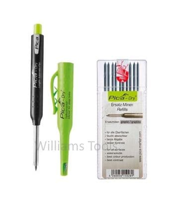 Pica Dry Graphite Automatic Pen/Pencil 3030 + 4030 REFILL Graphite Black ONLY pk10