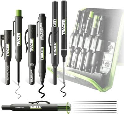 Tracer 5 Piece Construction Marker Kit with Storage Case