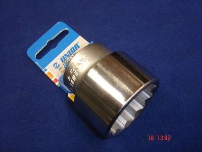 Unior 36mm 1/2'' Square Drive Bi-Hexagon 12 Point Socket VW Polo Hub Nut
