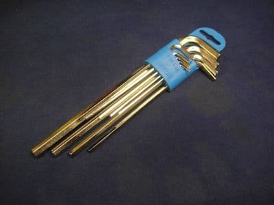 Unior 9pc Hex Hexagon Allen Long Key Set FLAT ENDED 1.5 2 2.5 3 4 5 6 8 10mm