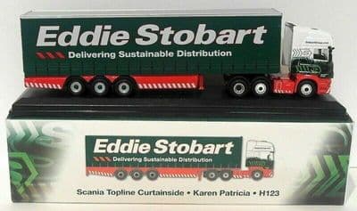 Altas Oxford JV9102 1/76 Eddie Stobart Scania Topline Curtainside Karen Patricia