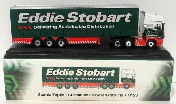 Altas Oxford JV9102 1/76 Eddie Stobart Scania Topline Curtainside Karen Patricia
