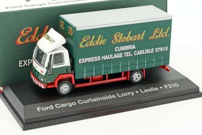 Altas Oxford JV9116 1/76 OO Scale Eddie Stobart Ford Cargo Curtainside Leslie