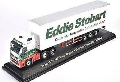 Altas Oxford JV9117 1/76 OO Eddie Stobart Volvo FH Box Van Marina Elizabeth