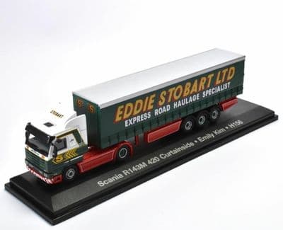 Altas Oxford JV9119 1/76 OO Eddie Stobart Scania R143M 420 Curtainside Emily Kim