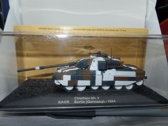 Altaya Atlas GJ98 1/72 Scale Tank British Army Chieftan Mk.V BAOR Berlin Germany