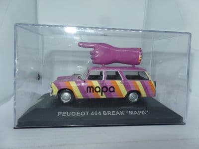 Altaya IXO 1/43 Scale PEUGEOT 404 BREAK Estate  MAPA Hand on Roof