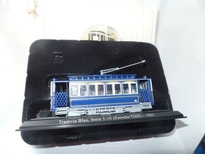 Atlas 7519014 1/87 HO scale Tram Barcelona  Tramvia Blau Serie 5-10 Estrada TMB 1903