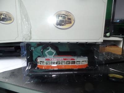 Atlas 7519019 1/87 HO scale Be 4/4 Standard Wagen SWP / SAAS 1952 Geneva - Destination: Carouge