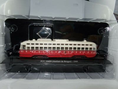 ATLAS 7519030 1/87 HO Tram Belgium PCC 10409 Ateliers de Bruges Tram 1949