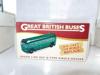 Atlas Corgi JB14  BRITISH BUS 1/76 OO AEC Q Bus Coach London Greenline Green Line Sunningdale