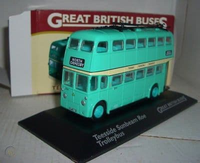 Atlas Corgi JB15 British Buses 1/76 OO Sunbeam Roe Trolleybus Teeside North Ormesby