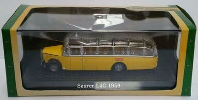 ATLAS DeAgostini JY04 1/72 Scale Saurer L4C 1959 P.T.T. Switzerland Yellow Post