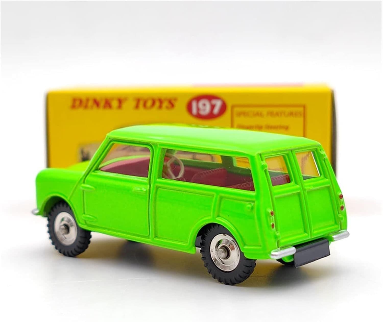 Atlas Dinky 197 Morris Mini Traveller Estate Fluorescent