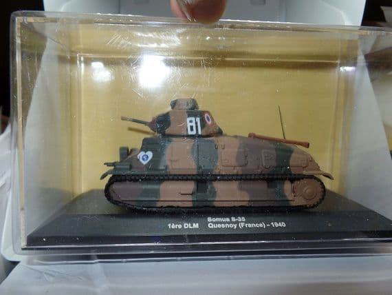 Atlas EX03 1/43 Somua S35 1st DLM Quesnoy French Army France 1940