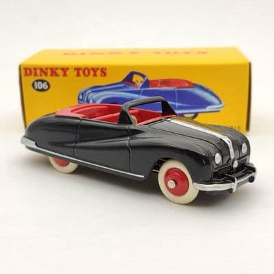 Atlas French Dinky 106 AUSTIN ATLANTIC CONVERTIBLE Black 1951-58 Mint Boxed