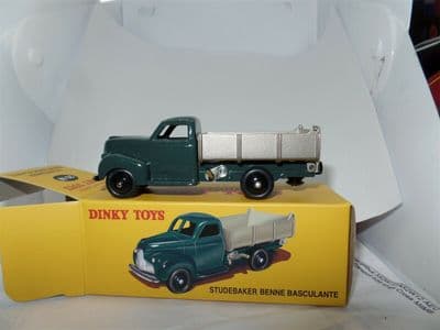 Atlas French Dinky 25M STUDEBAKER BENNE BASCULANTE TIPPER GREEN SILVER