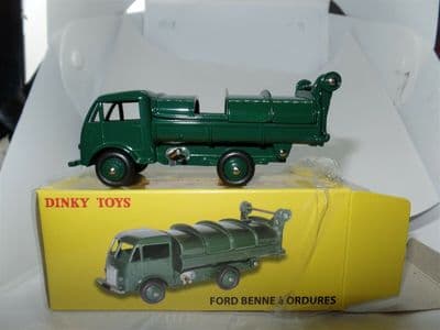 Atlas French Dinky 25V Ford Benne a' Ordures Dust Cart Tipper Sliding Top
