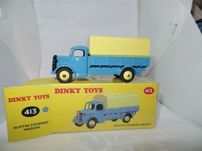 Atlas French Dinky 413 AUSTIN COVERED WAGON Blue BRAND NEW