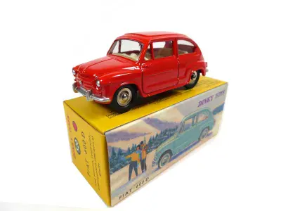Atlas French Dinky 520 Fiat 600 Red Mint Boxed