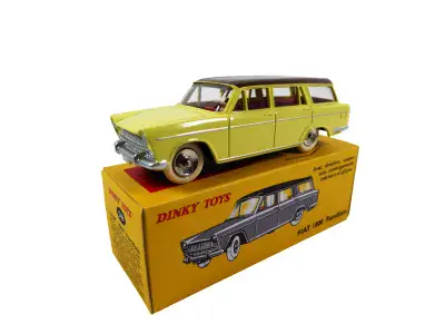Atlas French Dinky 548 Fiat 1800 Familiale Estate Yellow Mint Boxed