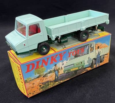 Atlas French Dinky 569 Berliet Stradair Light Green Tipper Truck - Working parts