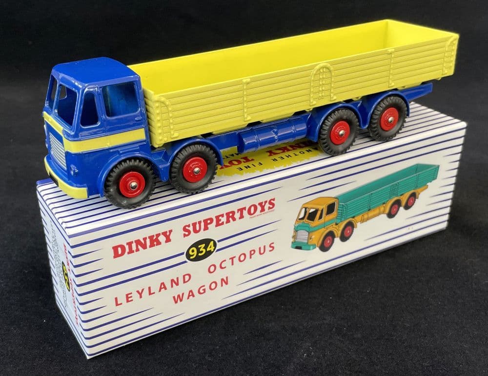 Dinky Toys 934 Leyland Octopus Wagon Jaune, Camion 1:50, Boîte D’origine, état D’usage